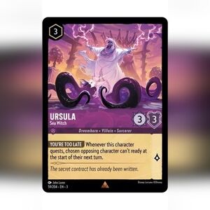 Ursula 🔥 Disney Lorcana Trading Card TCG 💎 FOIL